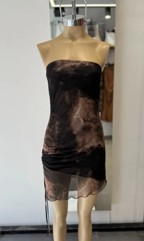 VESTIDO TUL ESTAMPA TIRAS