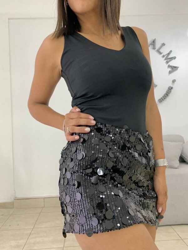 POLLERA BOTLAN LENTEJUELAS