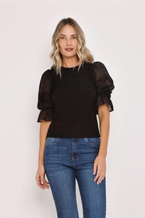 Remera Turchi - N/Beige