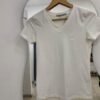 Remera basic cuello v lanka blanca
