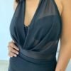 VESTIDO TUL Y STRAPLE ACCESORIO