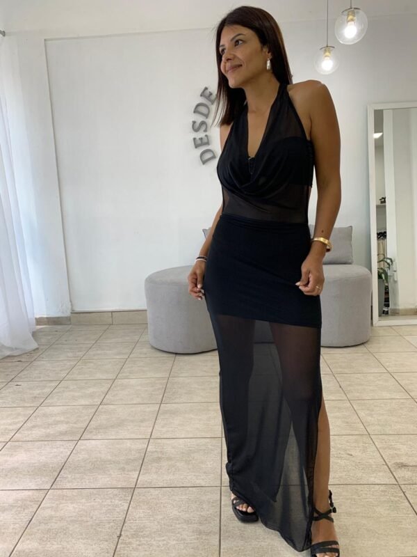 VESTIDO TUL Y STRAPLE ACCESORIO