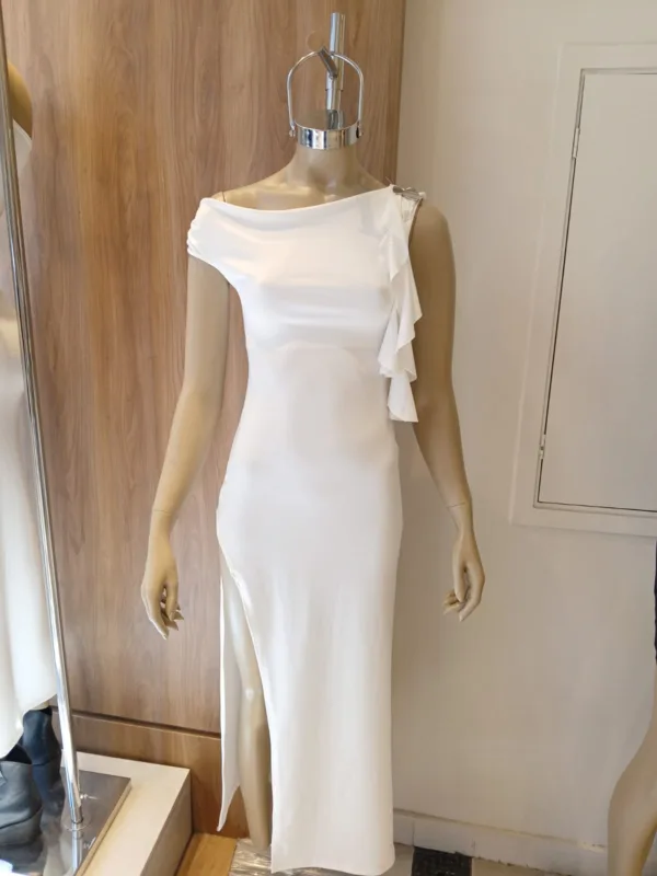 VESTIDO APLIQUE VOLADO