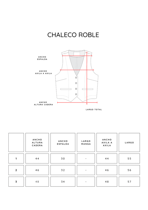 CHALECO ROBLE