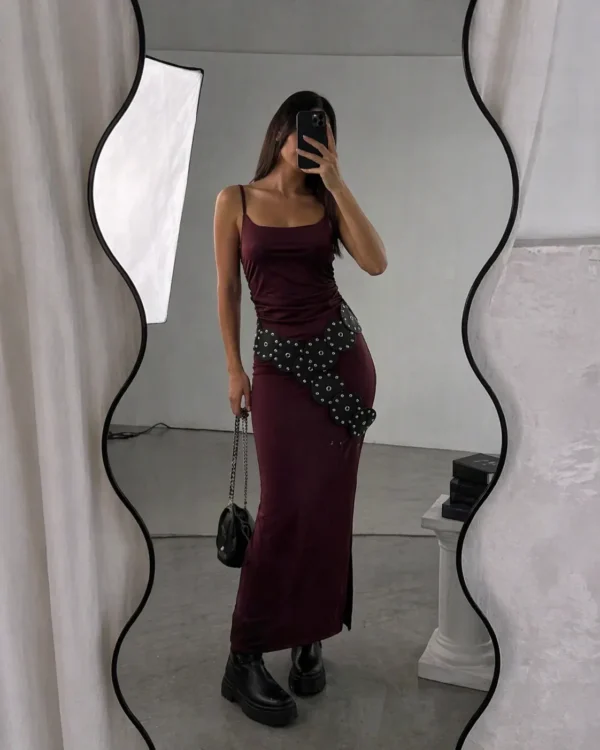 VESTIDO MICROFIBRA FRUNCE