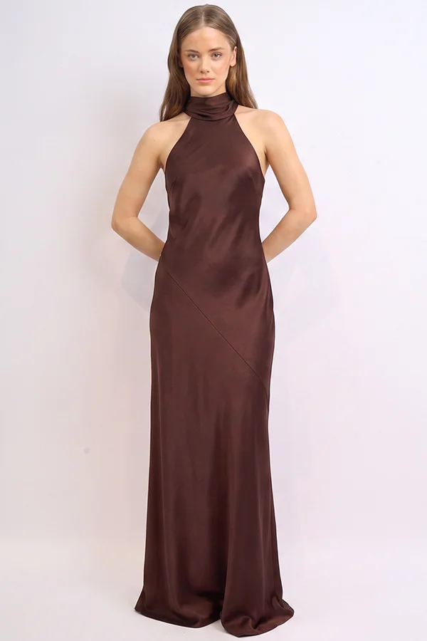 VESTIDO SATEN LAZO