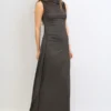 VESTIDO MICROFIBRA  Y TUL